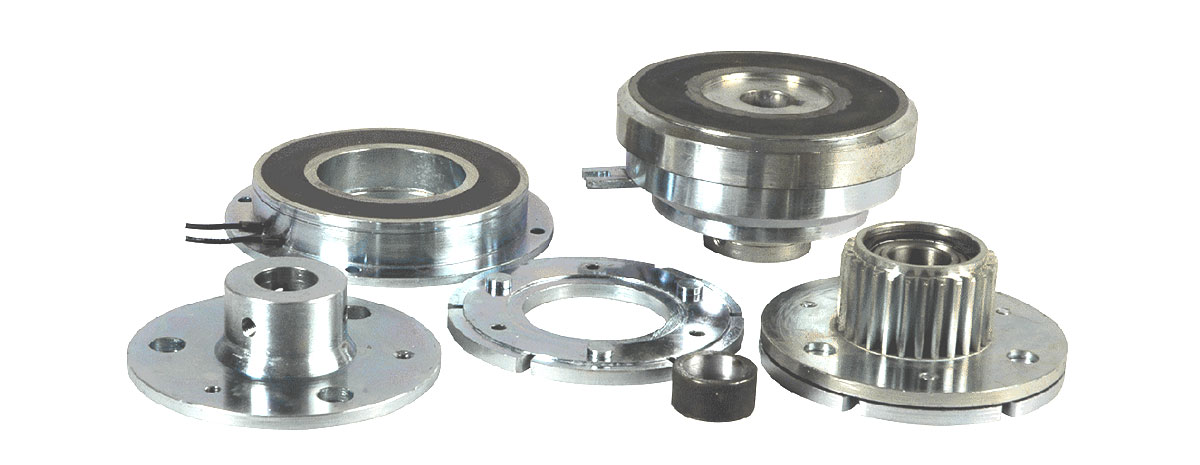 Electromagnetic clutch brake combination open
